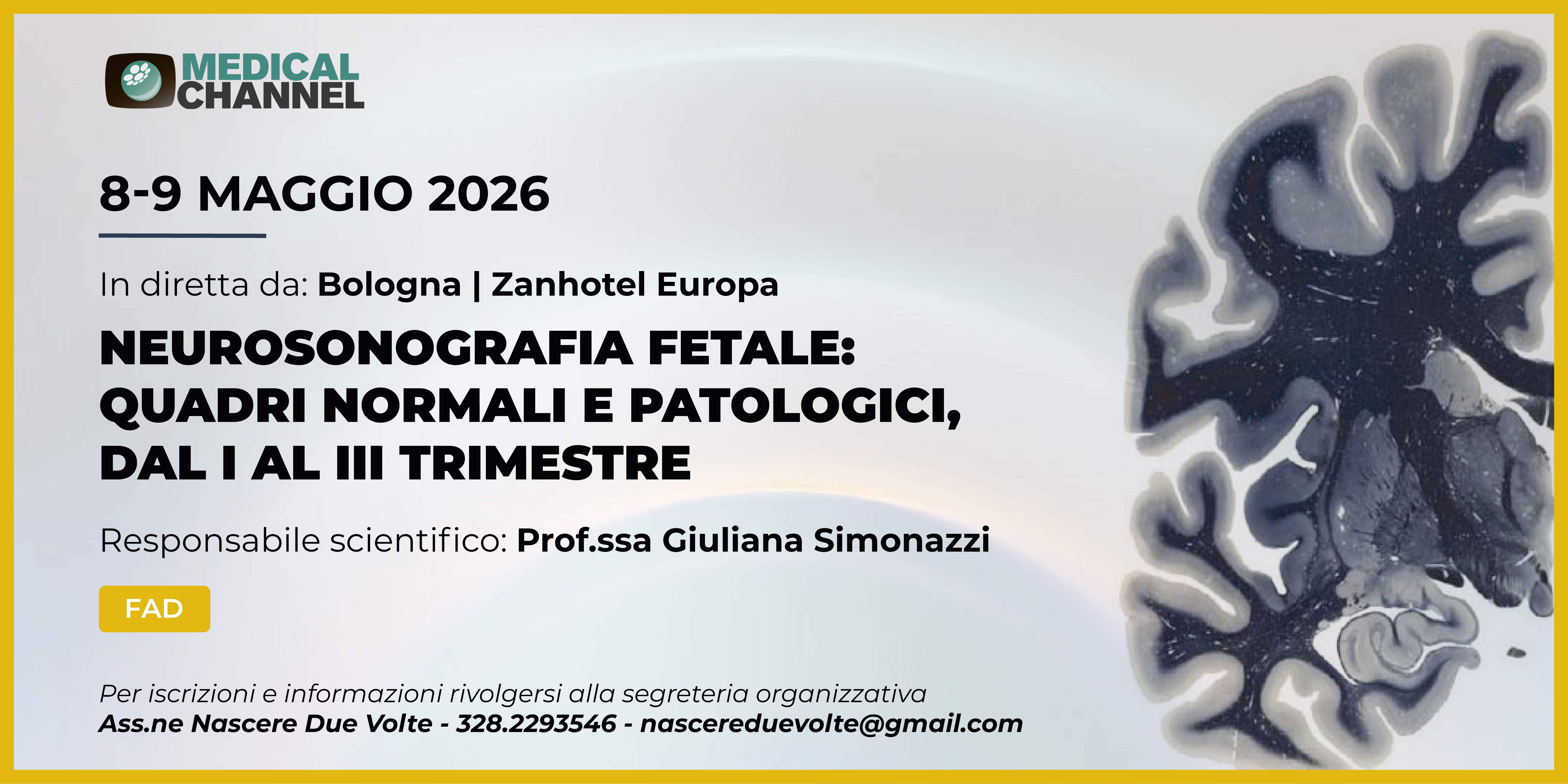 Neurosonografia fetale: quadri normali e patologici, dal I al III trimestre - FAD